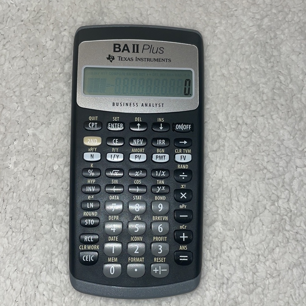 Texas Instruments BAII Plus Business Analyst Calculator